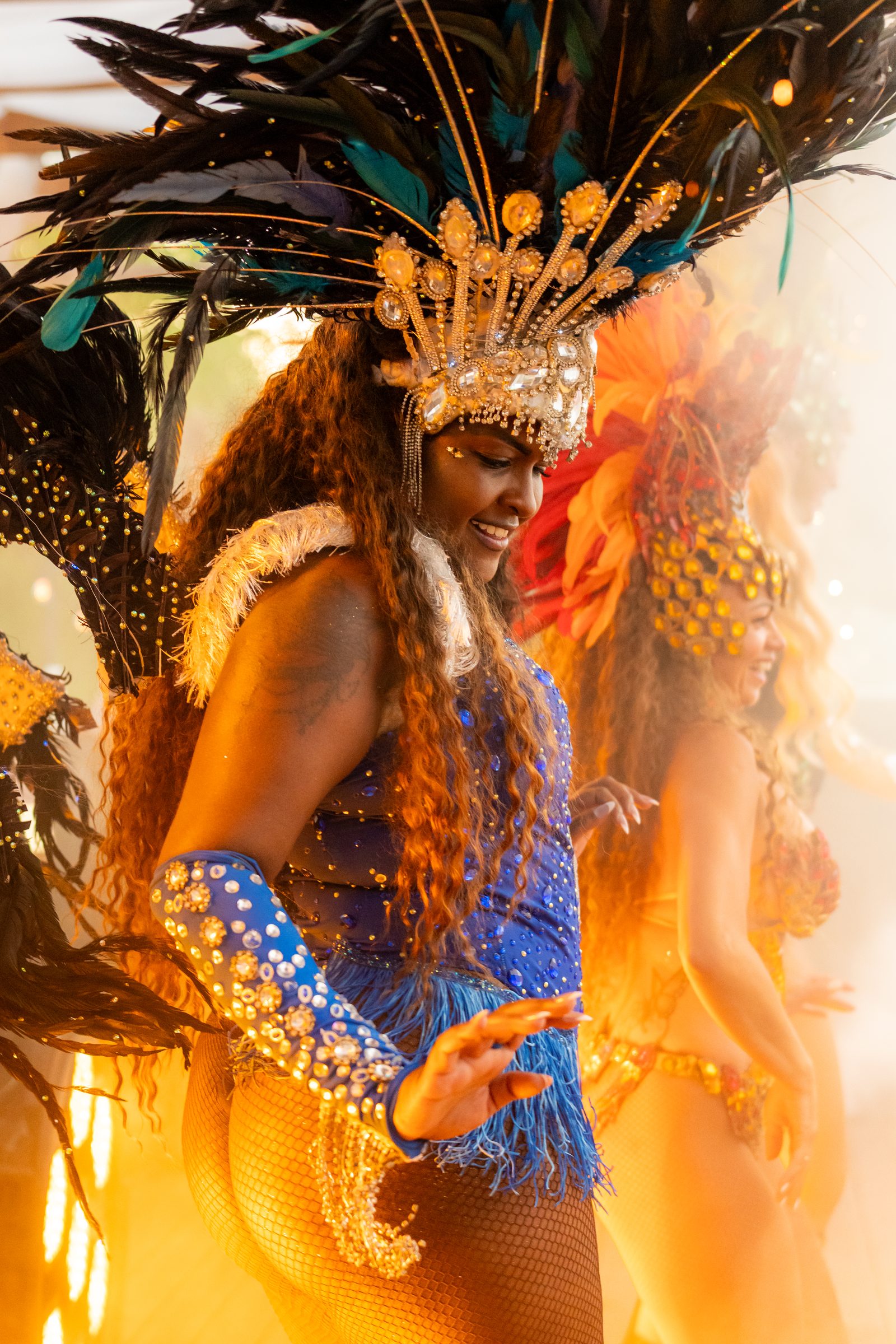 Samba dancer performance shoot